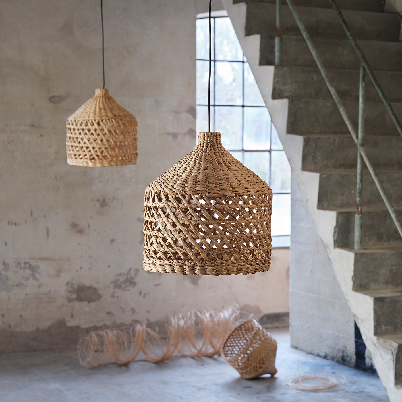MÄVINN pendant lamp shade, banana fibre, 35 cm