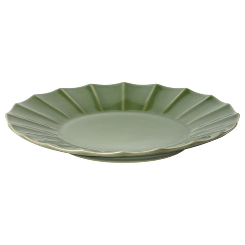 MÄVINN plate, green, 24 cm