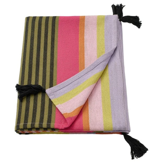 Ikea MÄVINN - Throw, striped multicolour, 110x170 cm