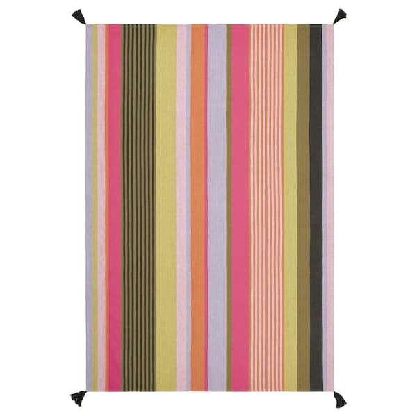 Ikea MÄVINN - Throw, striped multicolour, 110x170 cm