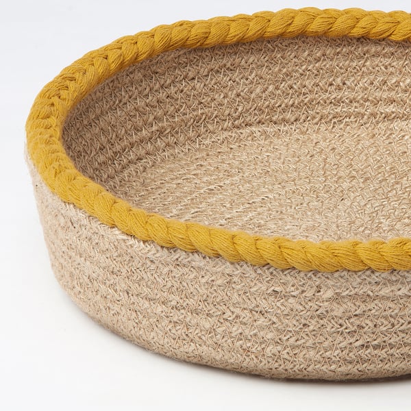 MÄVINN - Basket, set of 2, yellow jute