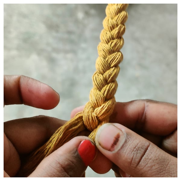 MÄVINN - Basket, set of 2, yellow jute