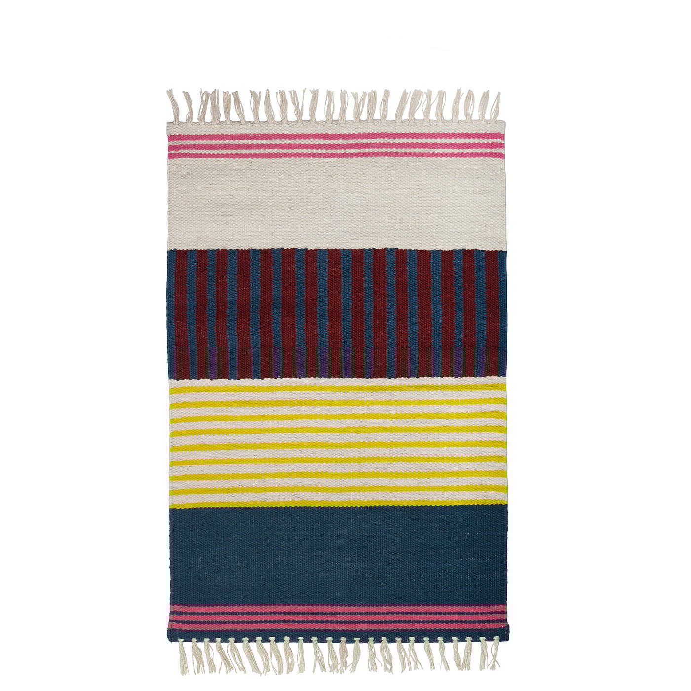 MÄVINN rug, flatwoven, multicolour, 90x60 cm