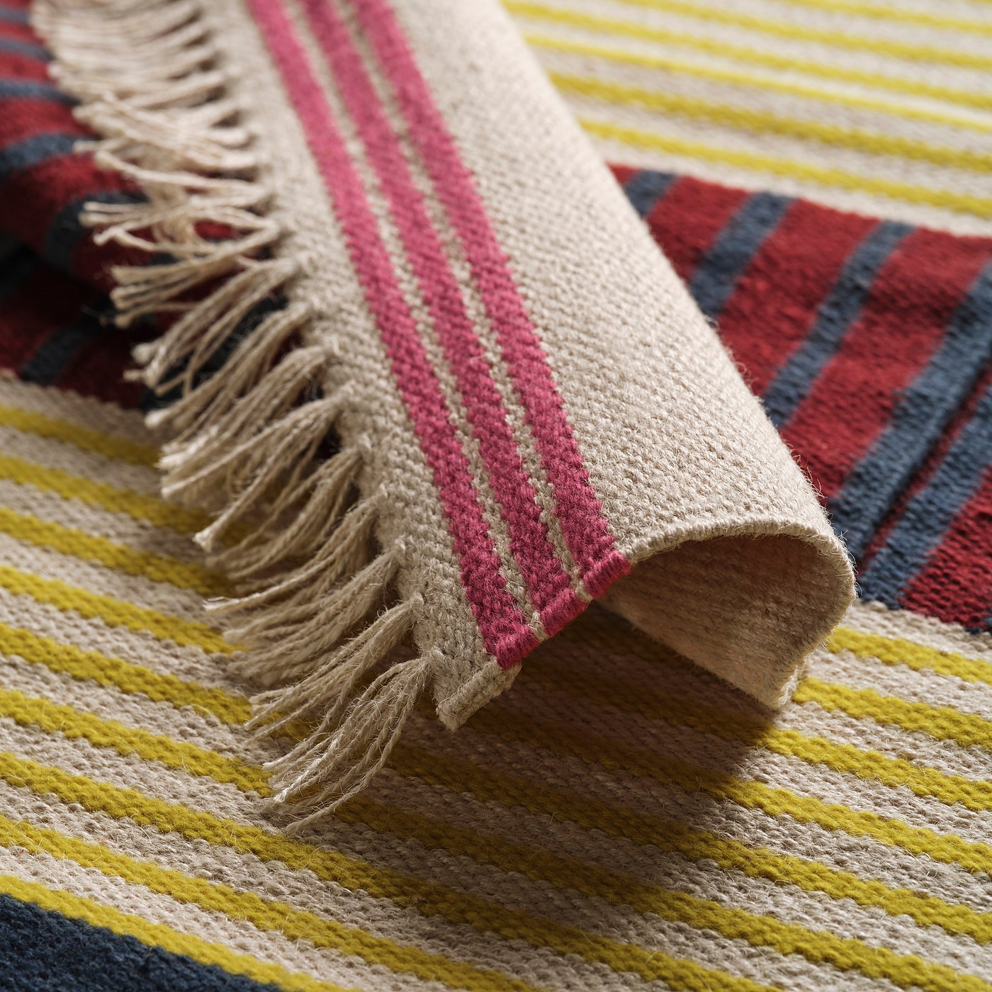 MÄVINN rug, flatwoven, multicolour, 90x60 cm