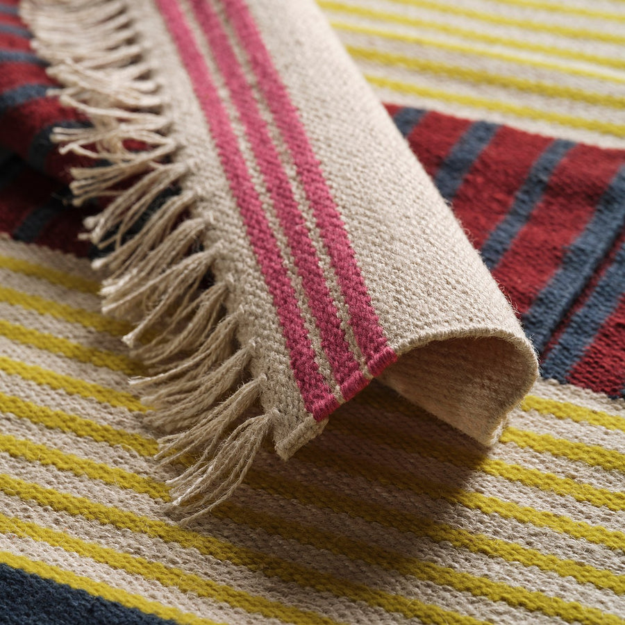 MÄVINN rug, flatwoven, multicolour, 90x60 cm