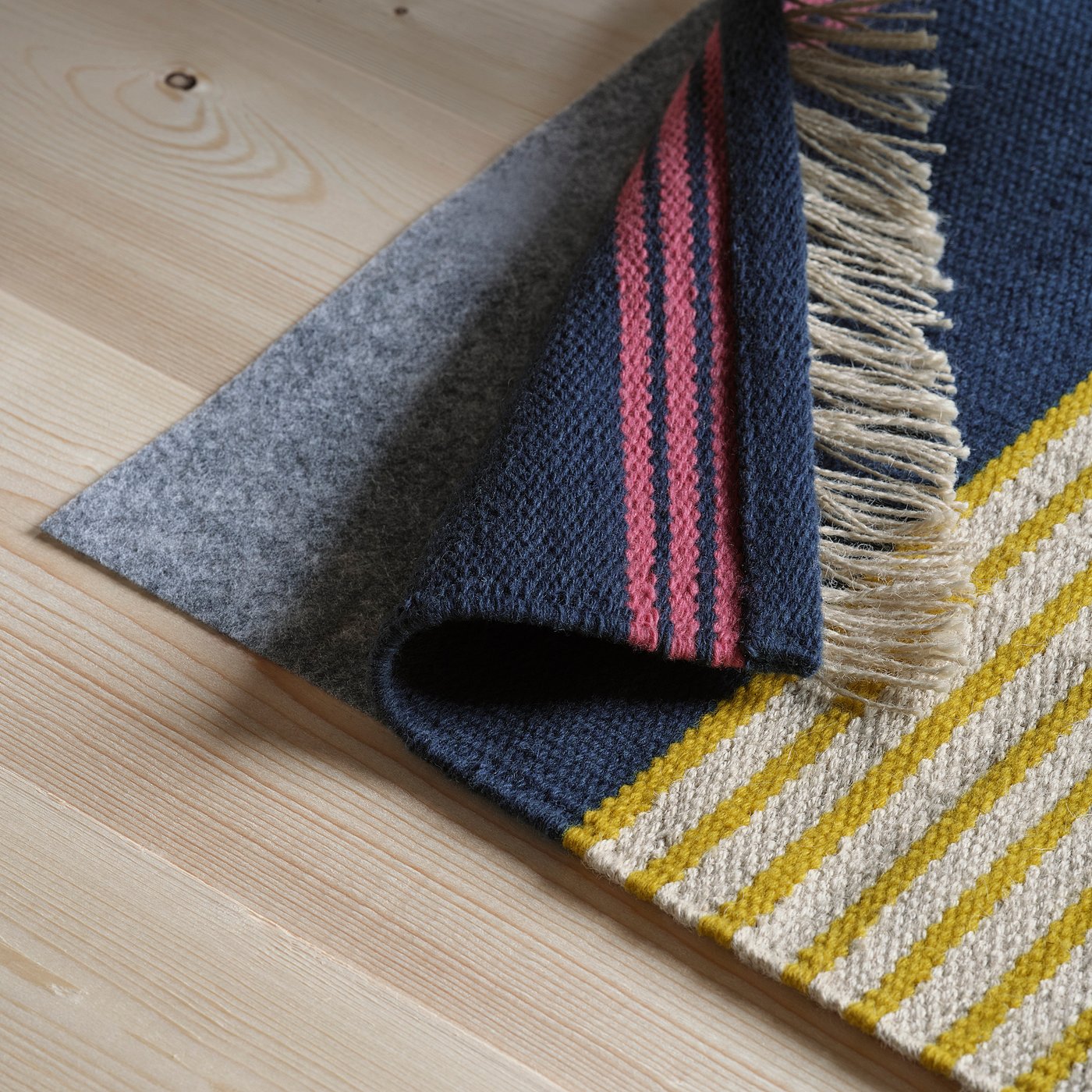 MÄVINN rug, flatwoven, multicolour, 90x60 cm