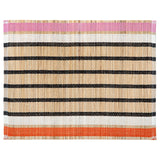 MÄVINN place mat, banana fibre/stripe pattern, 35x45 cm