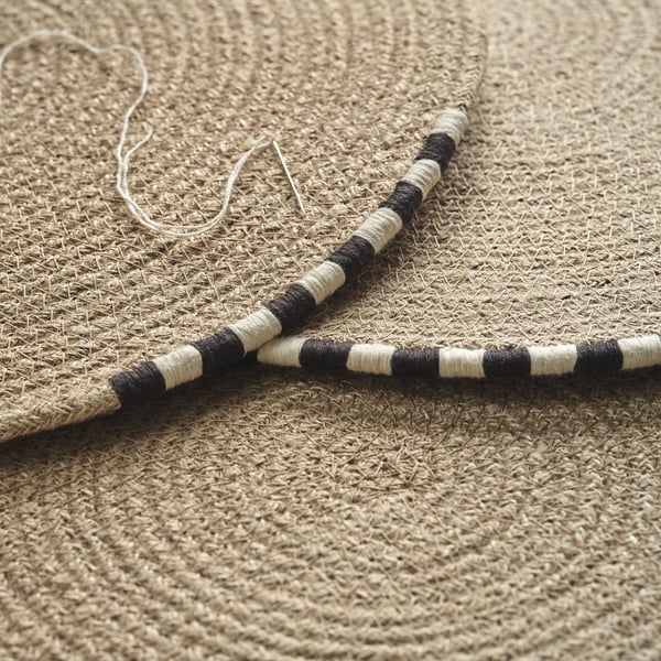 MÄVINN - MÄVINN Place mat, jute, 37 cm