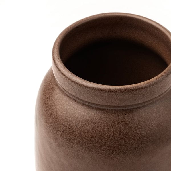 Ikea MÄVINN - Vase, brown/ceramic,19 cm