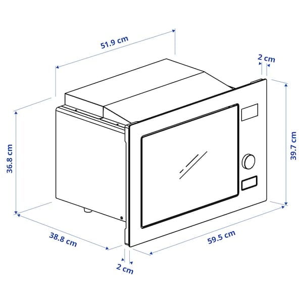 Ikea MÅGEBO - Microwave oven, IKEA 500 black ,