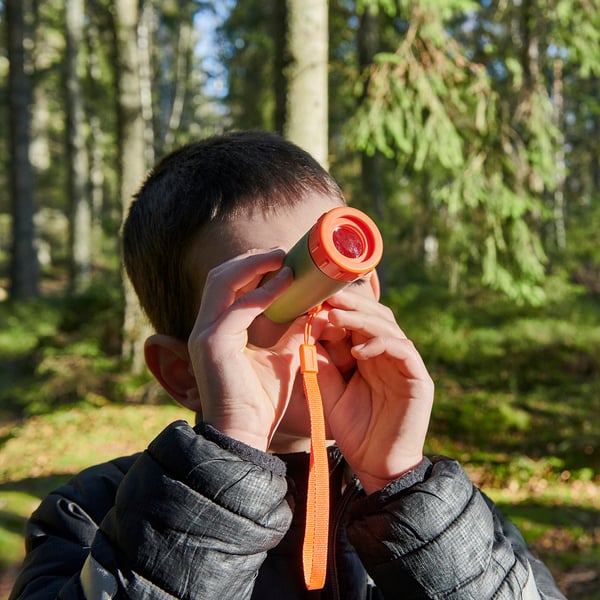 MAJBAGGE monocular, green/orange, 9.3 cm