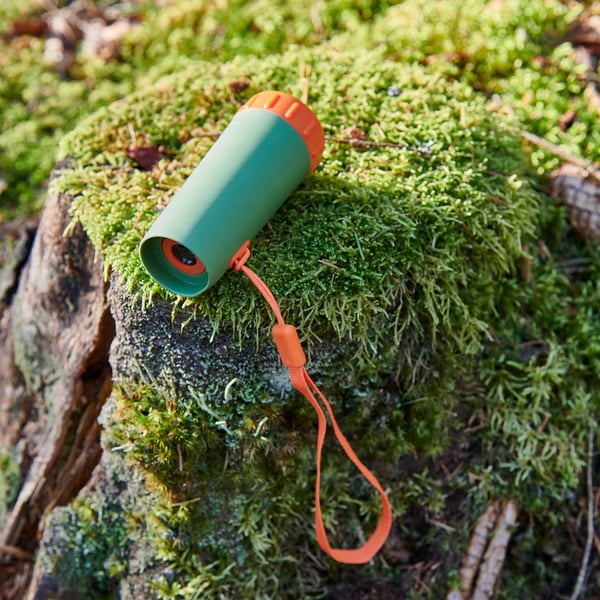 MAJBAGGE monocular, green/orange, 9.3 cm