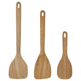 MAJFISK 3-piece kitchen utensil set, acacia