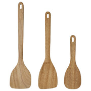 MAJFISK 3-piece kitchen utensil set, acacia