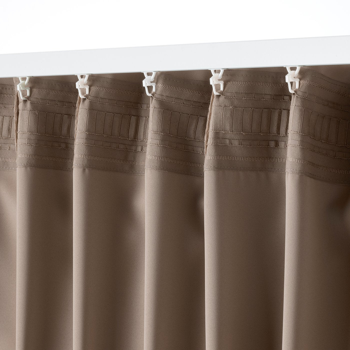 MAJGULL Blackout Curtains, Grey/Brown, 145×300 cm (1 pair)