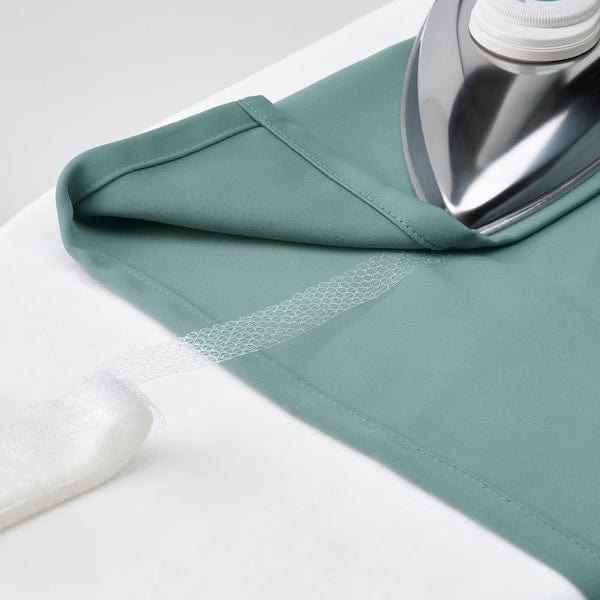 Ikea MAJGULL - semi-transparent curtain, 2 sheets, dark gray-turquoise,145x300 cm