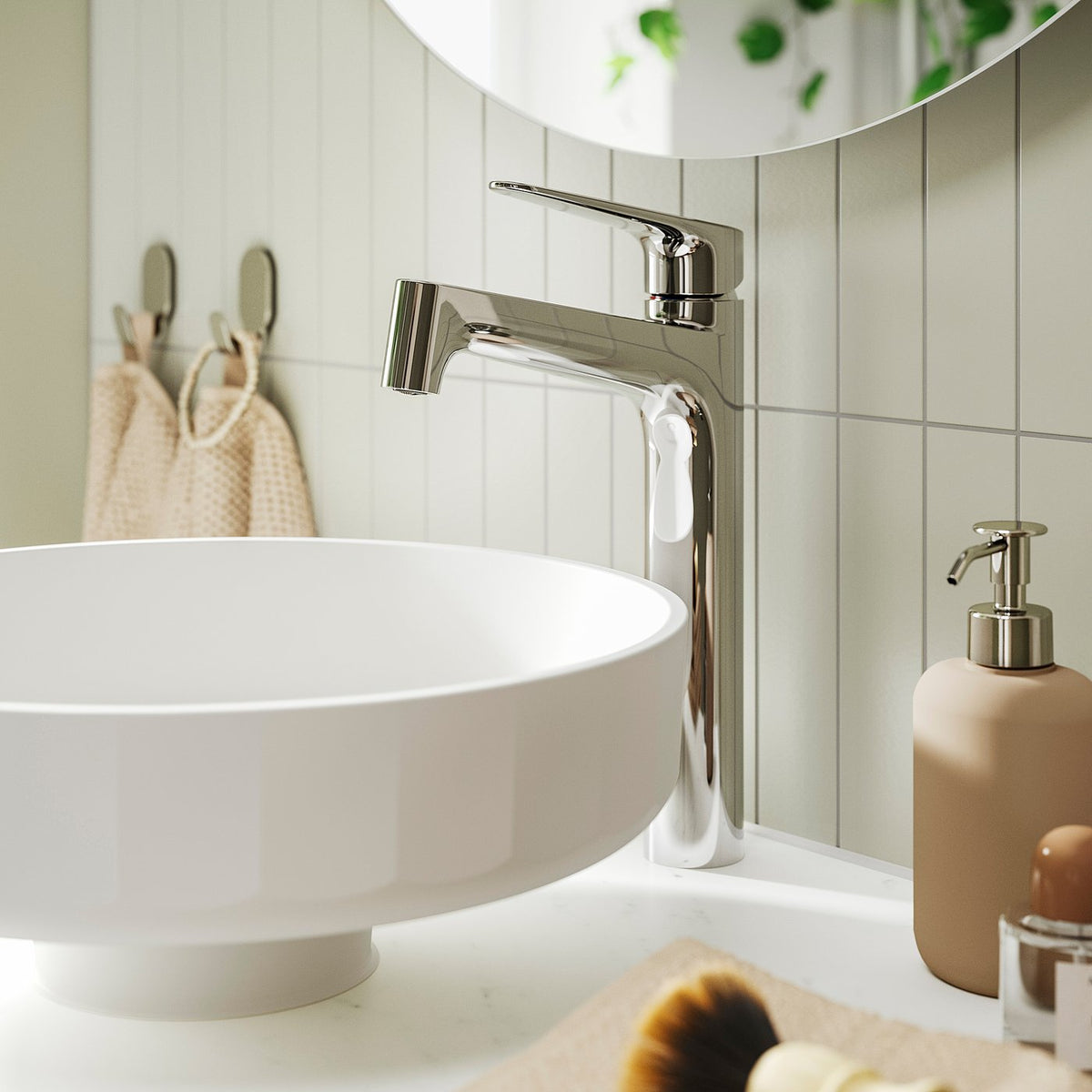 MAJSJÖN bathroom mixer tap top lever, chrome-plated, XL