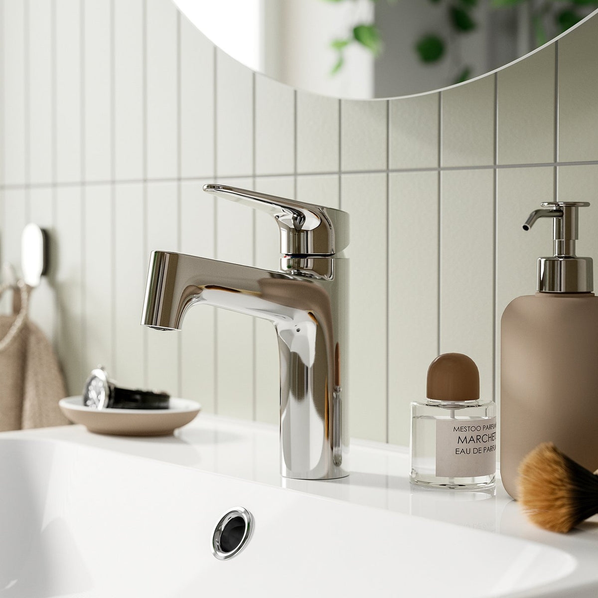 MAJSJÖN bathroom mixer tap top lever, chrome-plated, M