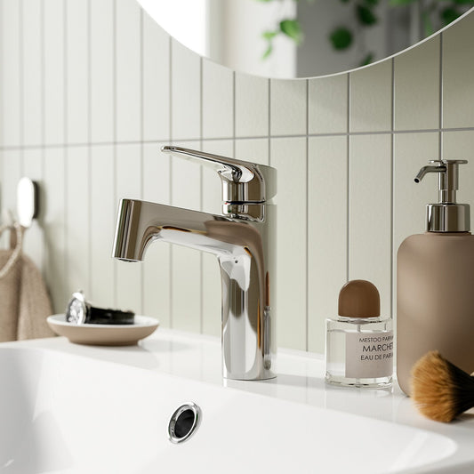 MAJSJÖN bathroom mixer tap top lever, chrome-plated, M