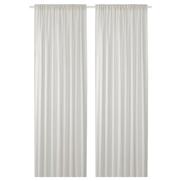 MAJSMAL - Curtain, 2 sheets, white,145x300 cm