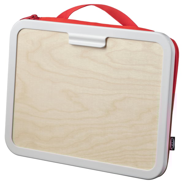 MÅLA portable drawing case, red, 35x27 cm