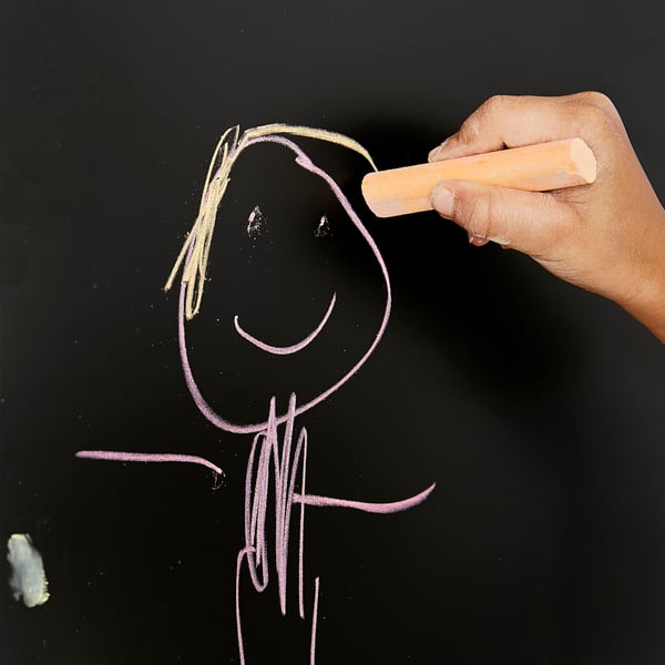 MÅLA chalks, mixed colours, 9 pack