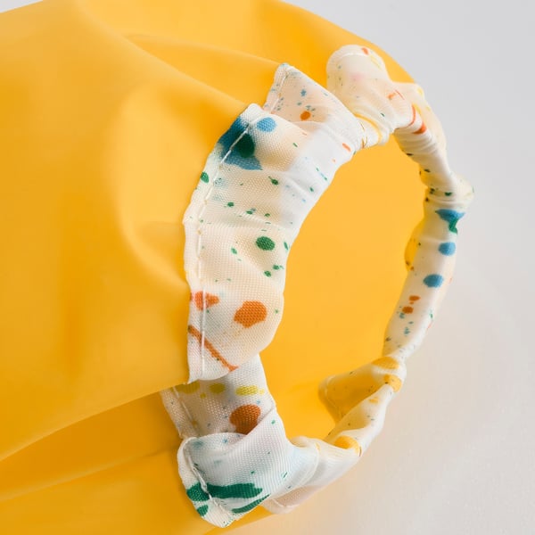 MÅLA - Apron with long sleeves, yellow
