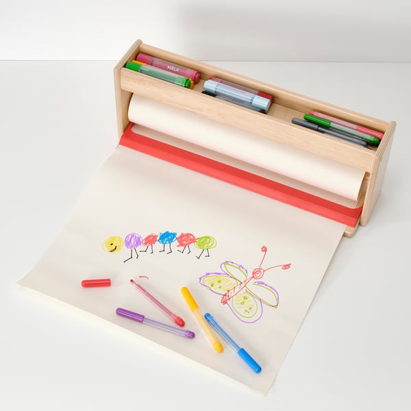 MÅLA paper roll holder with storage, 50x13 cm
