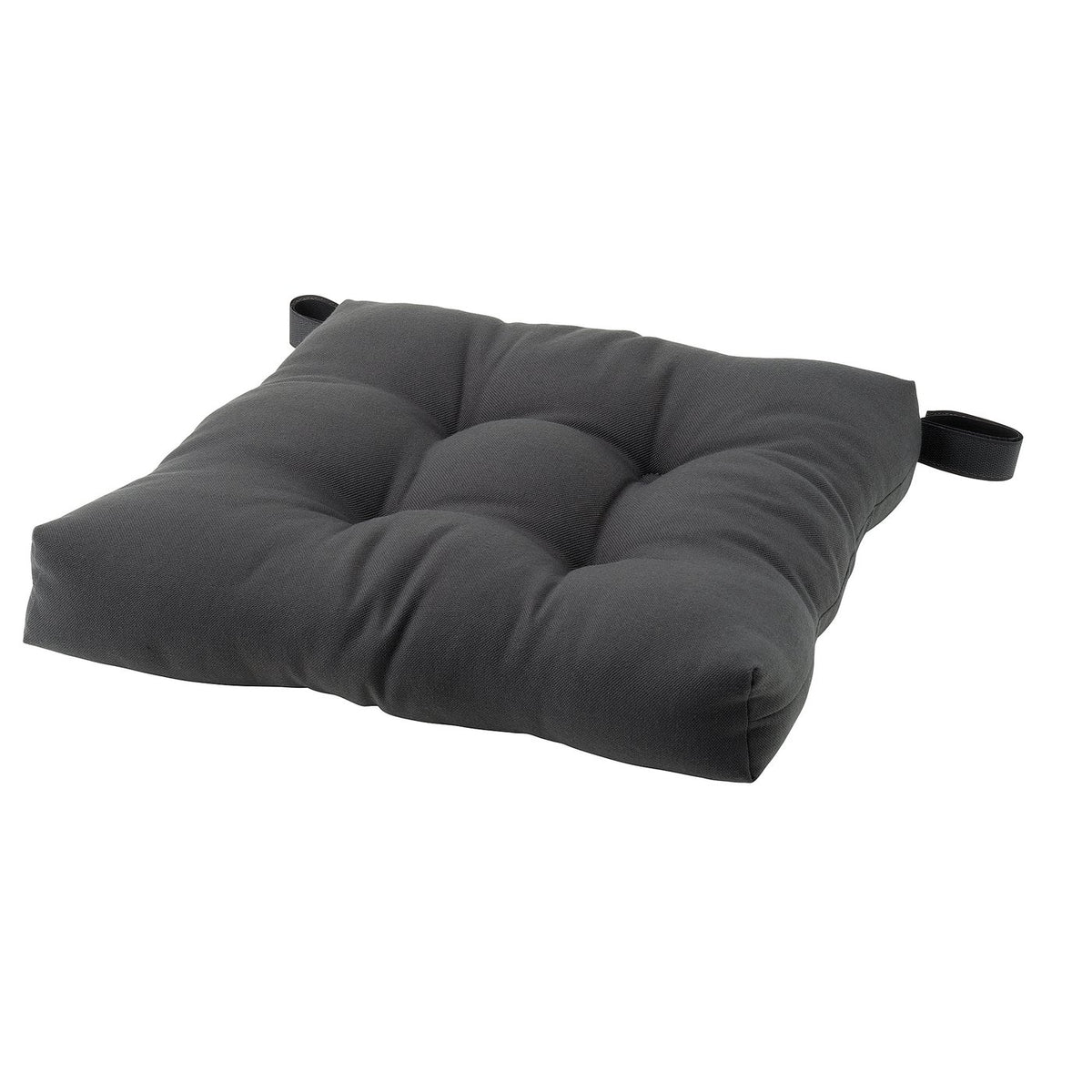 MALINDA chair pad, anthracite, 40x38x7 cm