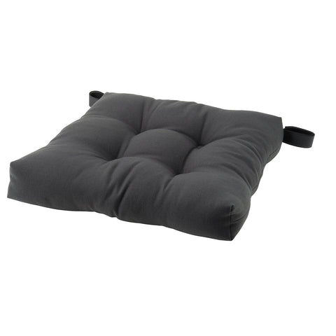 MALINDA chair pad, anthracite, 40x38x7 cm