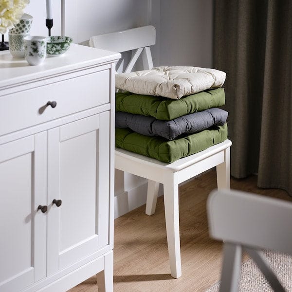 Ikea MALINDA Chair cushion - light beige 40/35x38x7 cm , 40/35x38x7 cm