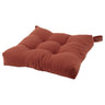 MALINDA chair pad, brown-red, 40x38x7 cm