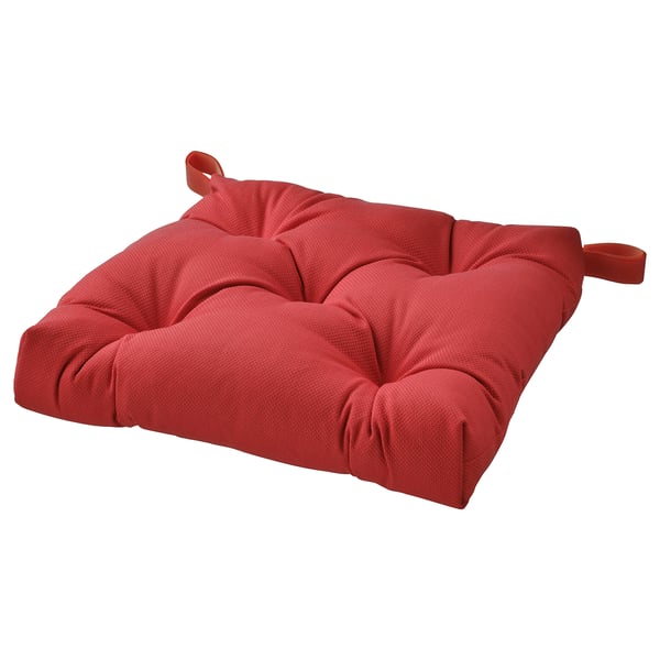 MALINDA chair cushion, dark red, 40/35x38x7 cm