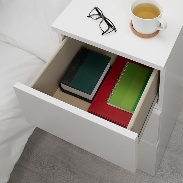 MALM - Chest of 3 drawers, white, 40x78 cm