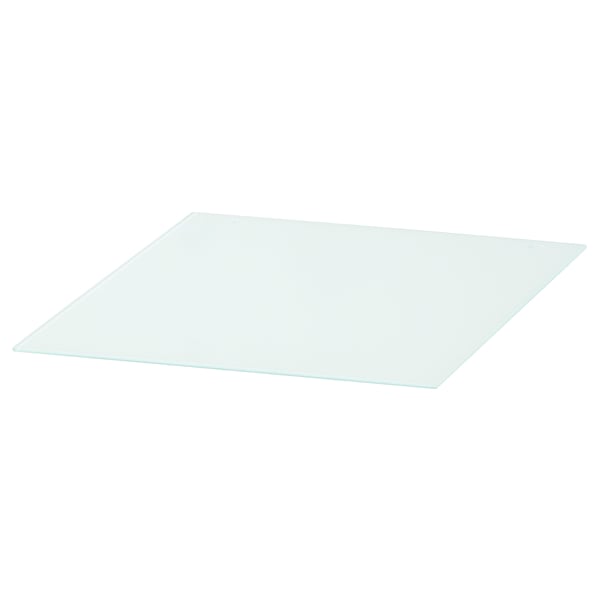 MALM glass top, white, 40x48 cm