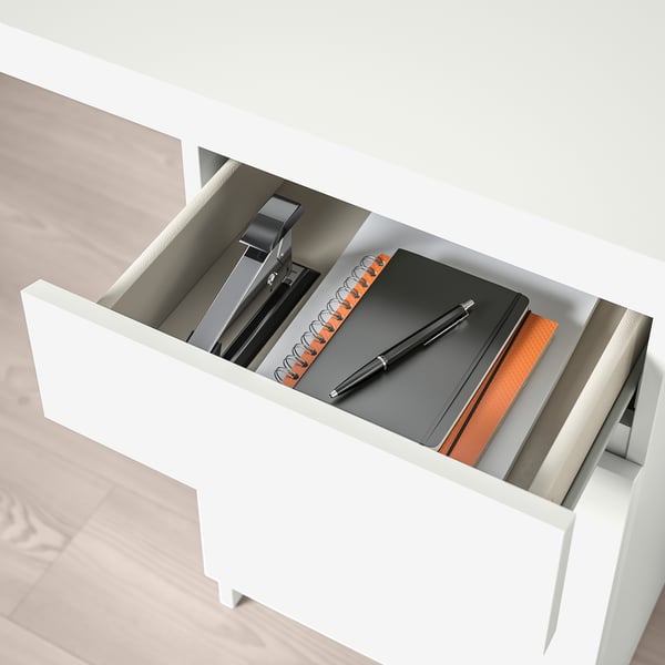 MALM desk, white, 140x65 cm