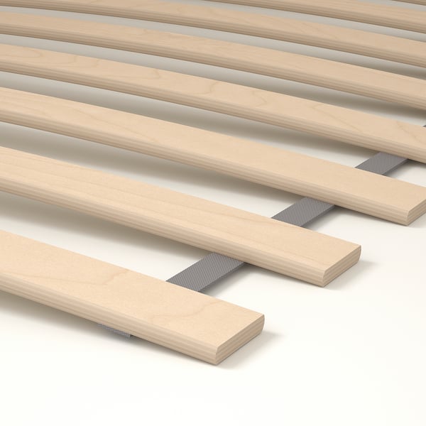 MALM bed frame, high, w 2 storage boxes, white/Luröy, 180x200 cm