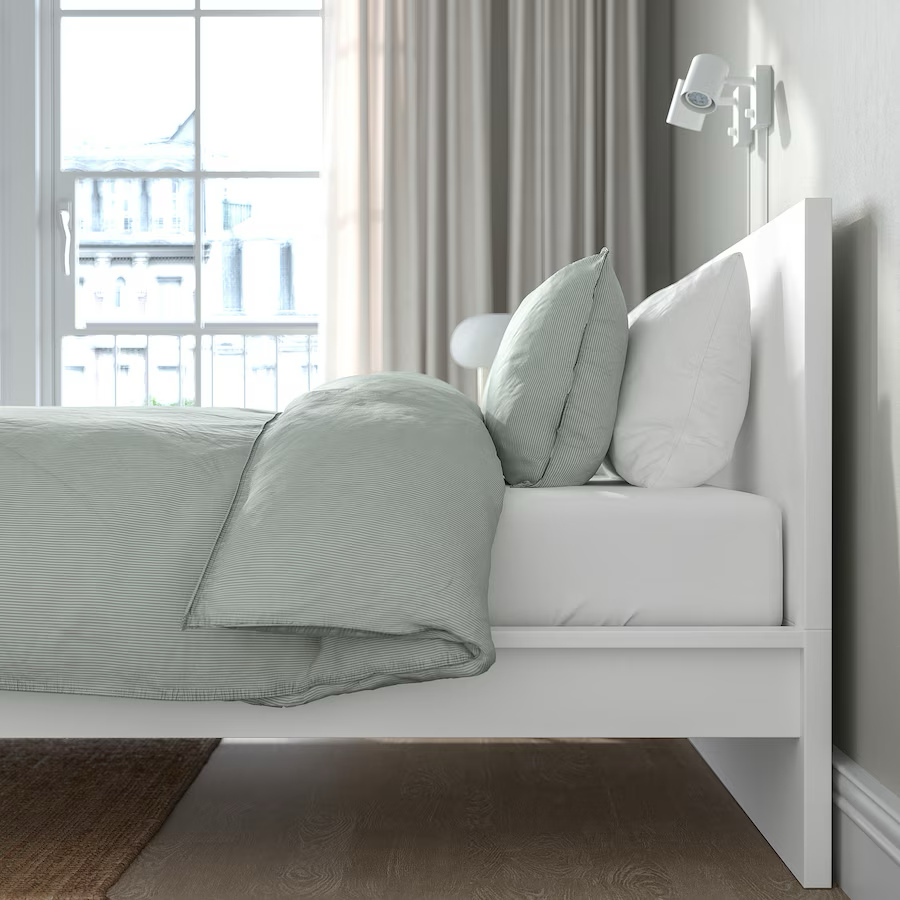 MALM bed frame, high, white, 160x190 cm