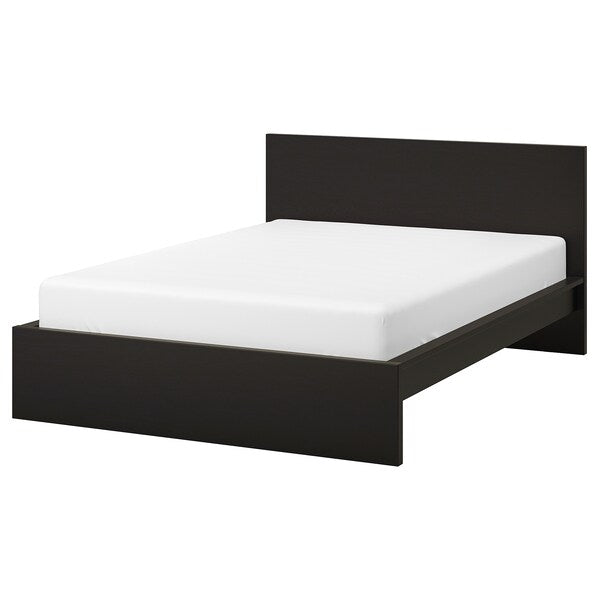 MALM - High bed frame, brown-black, 180x200 cm