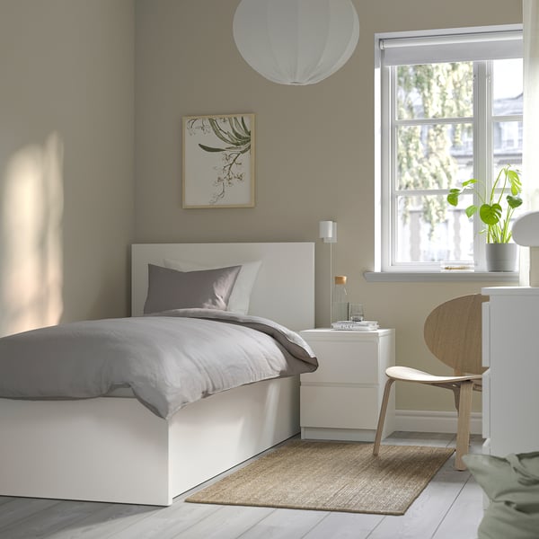 MALM ottoman bed, white, 90x200 cm