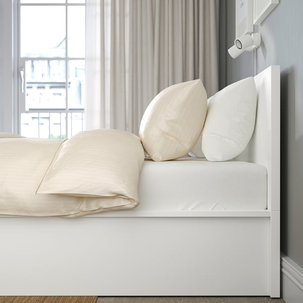 MALM ottoman bed, white, 180x200 cm