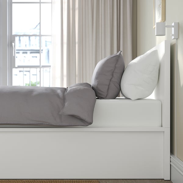 MALM ottoman bed, white, 90x200 cm