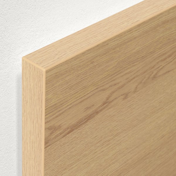 MALM ottoman bed, white stained oak veneer, 160x200 cm