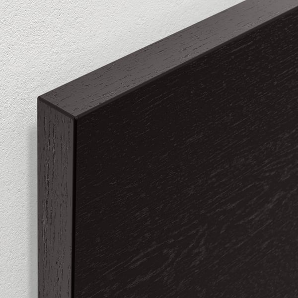 MALM ottoman bed, black-brown, 180x200 cm