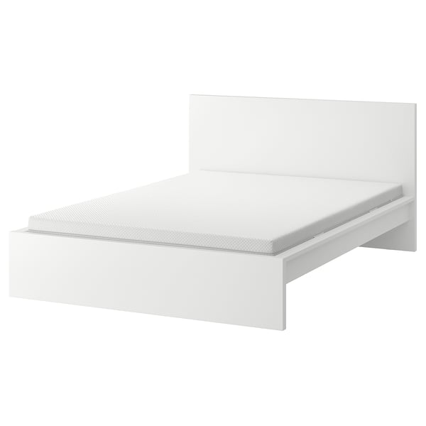 MALM bed frame with mattress, white/Åbygda firm, 180x200 cm