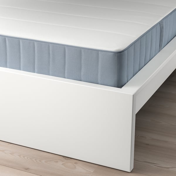 MALM - Bed frame with mattress, white/Vesteröy extra-rigid, , 90x200 cm
