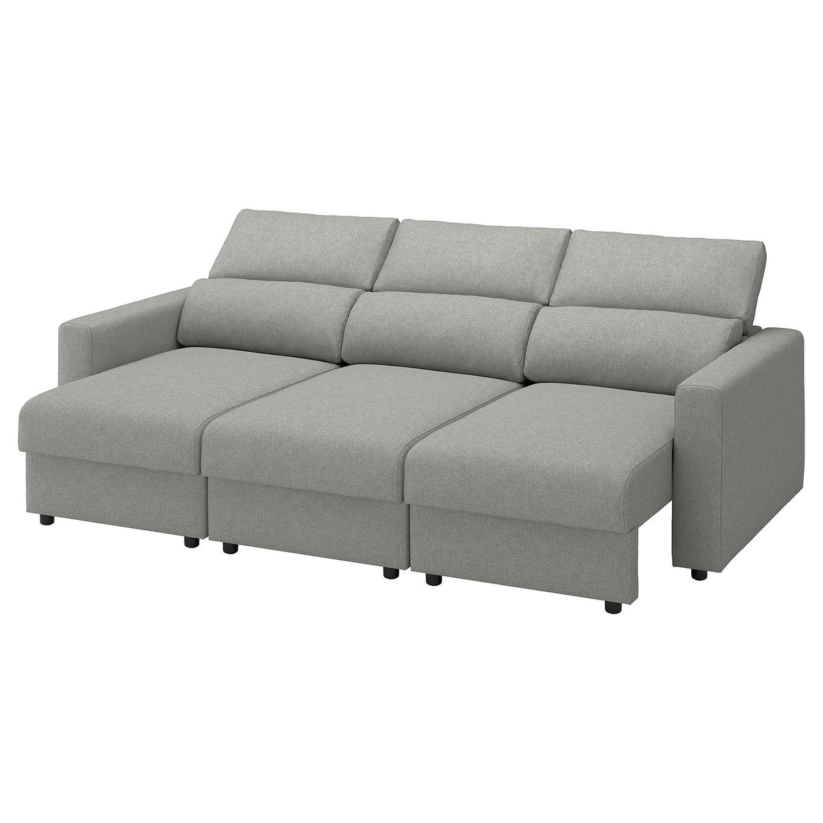 MALMKÖPING 3-seat sofa, Tibbleby beige/grey, 253 cm