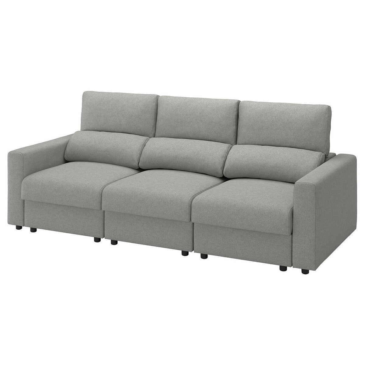 MALMKÖPING 3-seat sofa, Tibbleby beige/grey, 253 cm