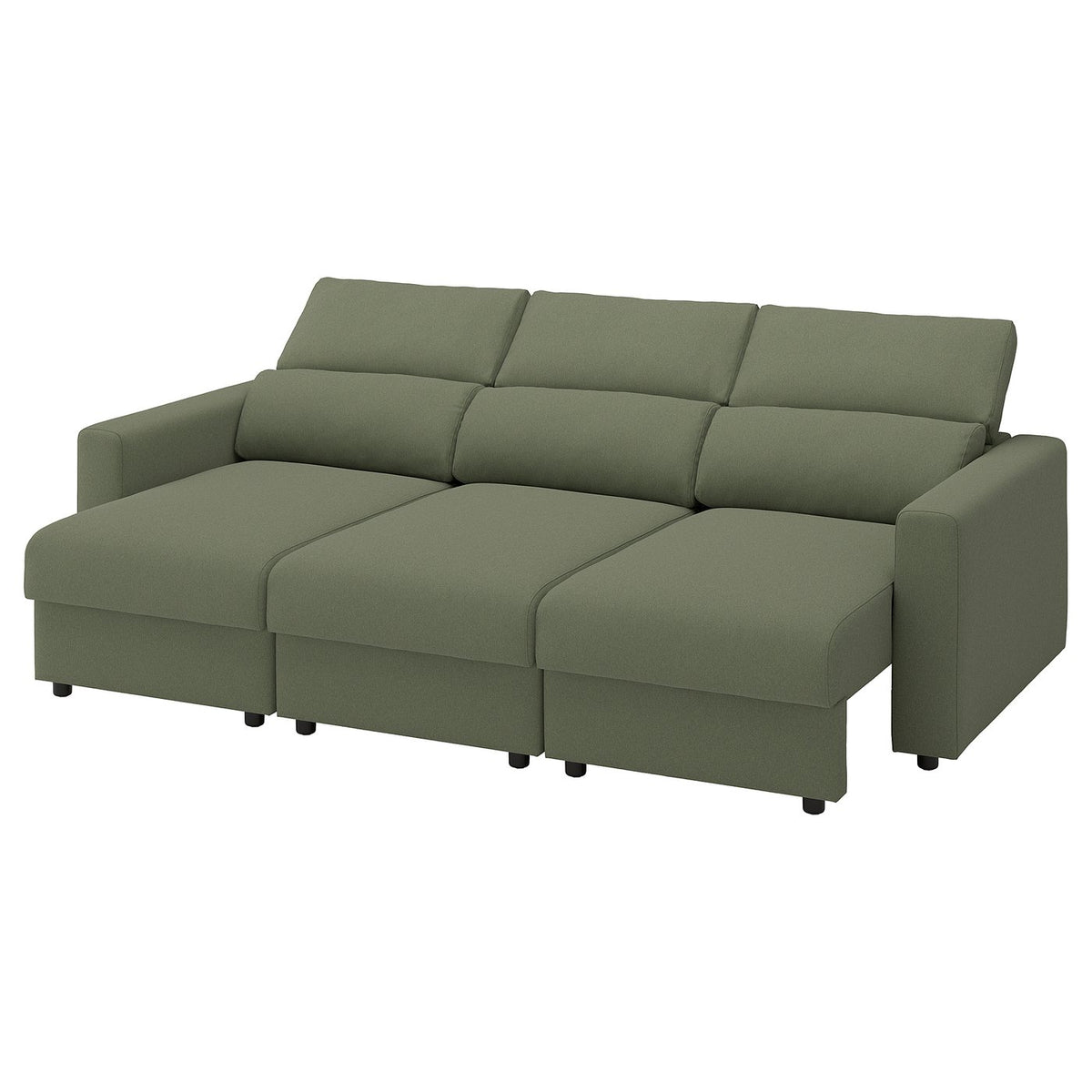 MALMKÖPING 3-seat sofa, Tibbleby grey-green, 253 cm