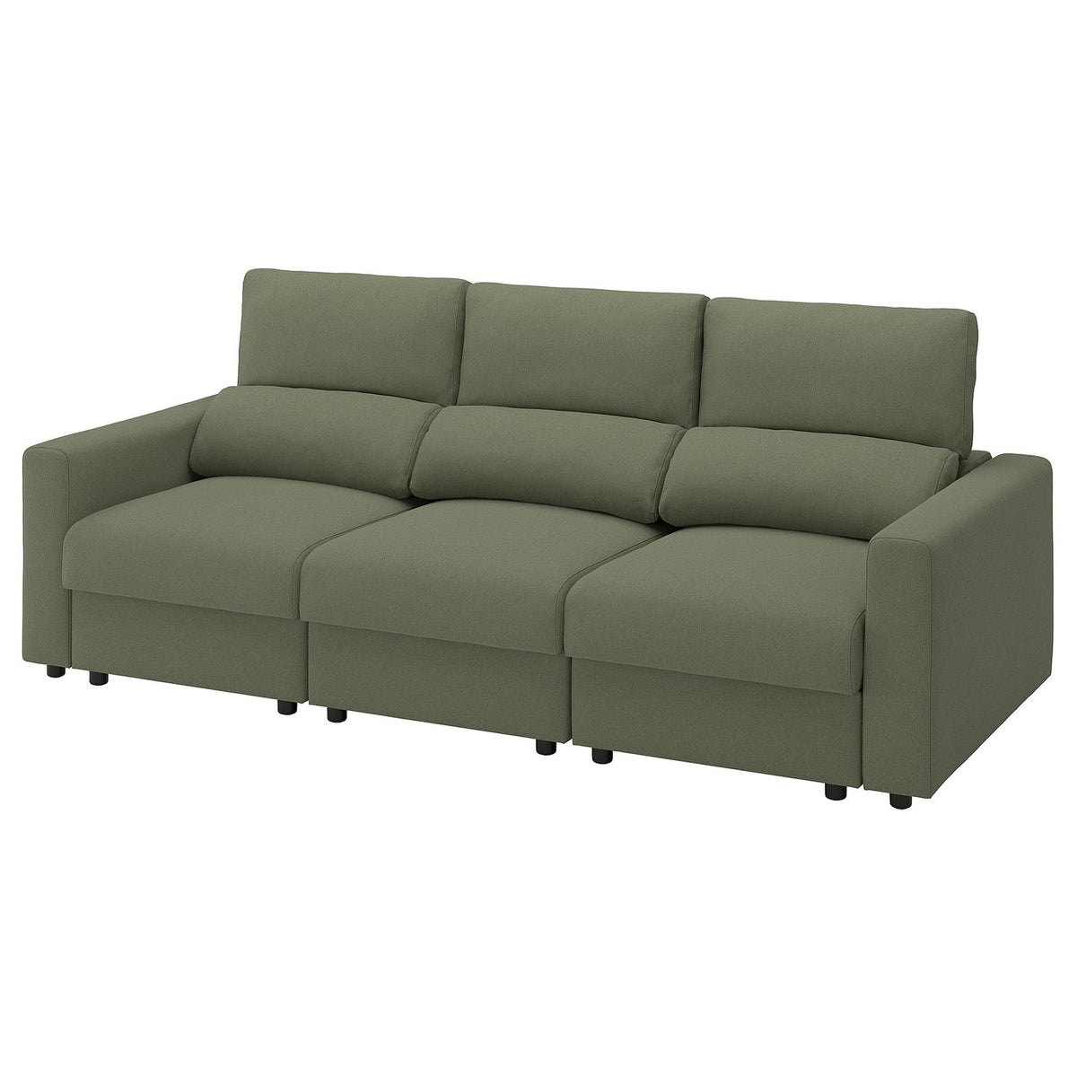 MALMKÖPING 3-seat sofa, Tibbleby grey-green, 253 cm